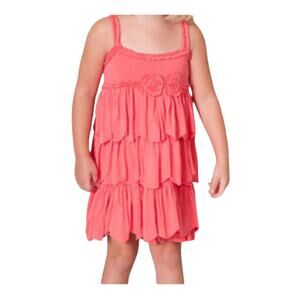 Binx Kids Girls Dress Size 4T‎ Passion Tiered Luna Ruffled Flowers NEW